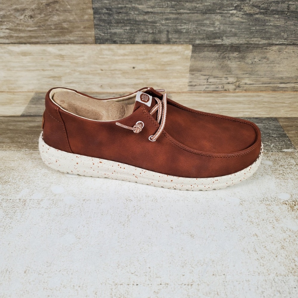 Hey Dude Wendy Classic Womens Loafers Sz 7 Argan Oil Comfort Slip On Round Toe